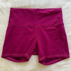 Lululemon Wunder Train High Rise Short 4” Magenta Purple 10